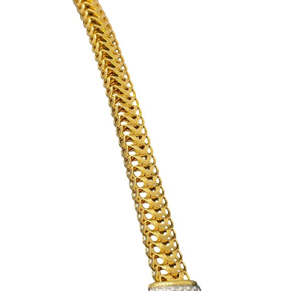 Chunky Chain Necklace Gold Tone 15.5 Inches Elegant Classic Preppy - Picture 4 of 6